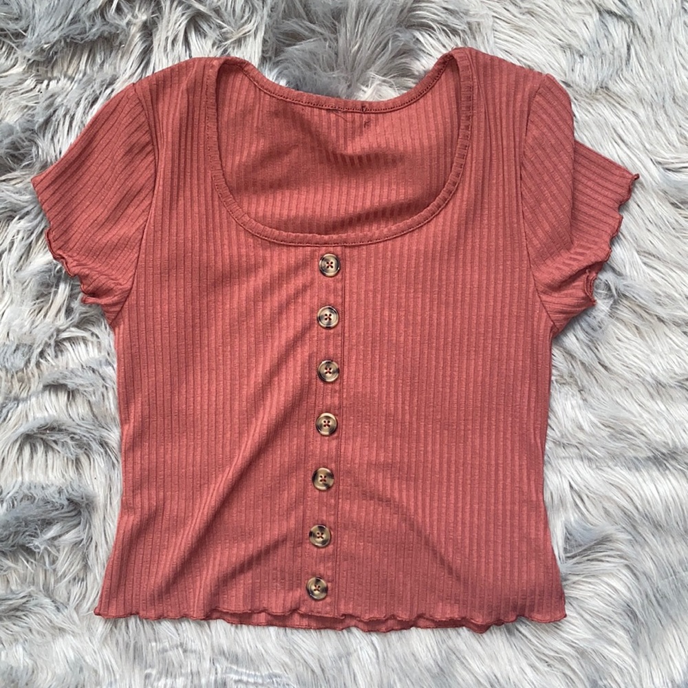 Dark pink top